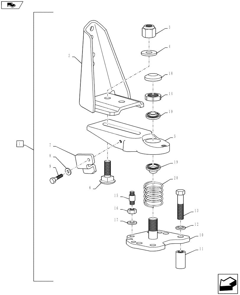 Схема запчастей Case IH PUMA 160 - (90.116.03) - DYNAMIC FRONT FENDERS - BREAKDOWN (90) - PLATFORM, CAB, BODYWORK AND DECALS