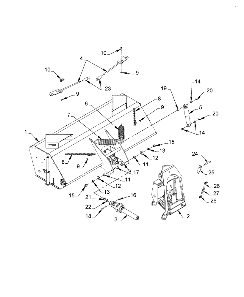 Схема запчастей Case IH BR160 - (230) - BRX160 ROTARY BROOM 