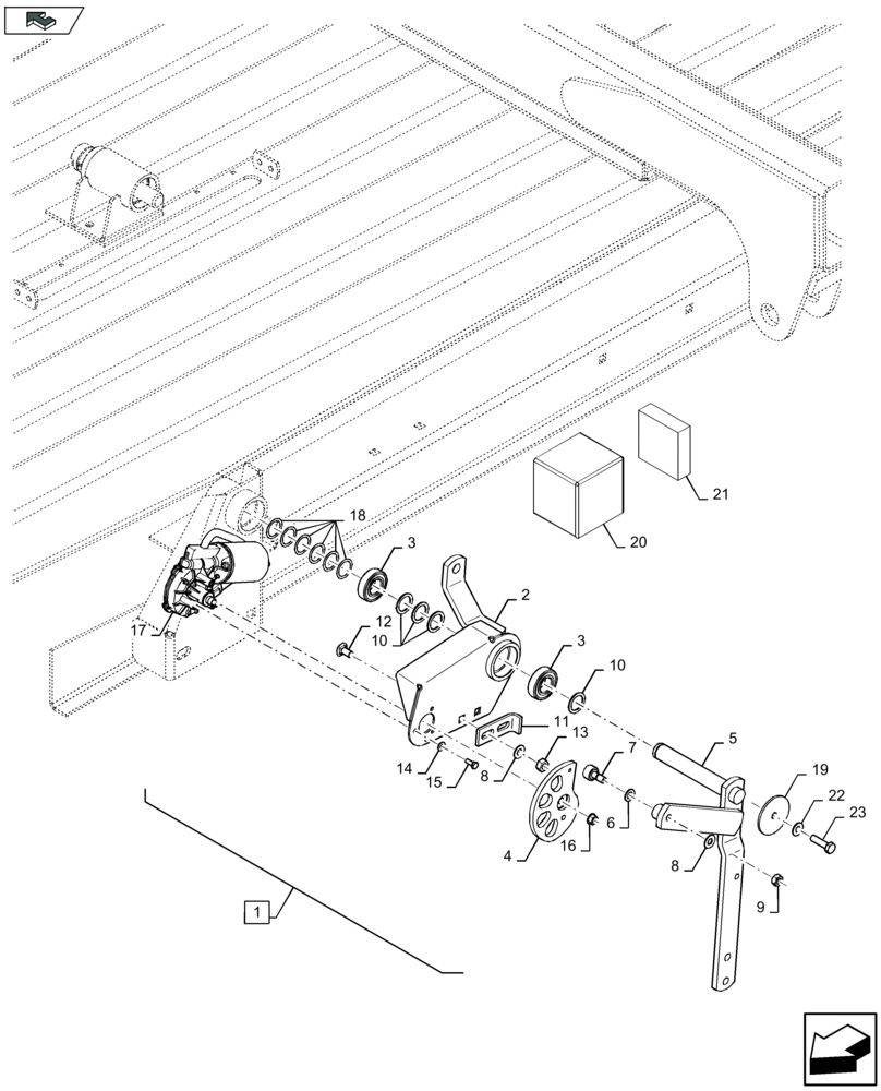 Схема запчастей Case IH LB324R - (88.068.003[01]) - DIA KIT: BALE LENGTH TRIP KIT - ELECTRONIC - C136 (88) - ACCESSORIES