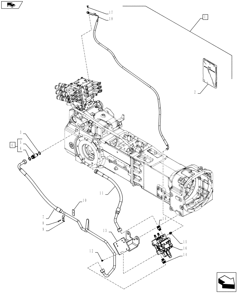 Схема запчастей Case IH FARMALL 105U - (88.035.AA[01]) - DIA KIT, LOAD SENSING MID MOUNT VALVE (88) - ACCESSORIES