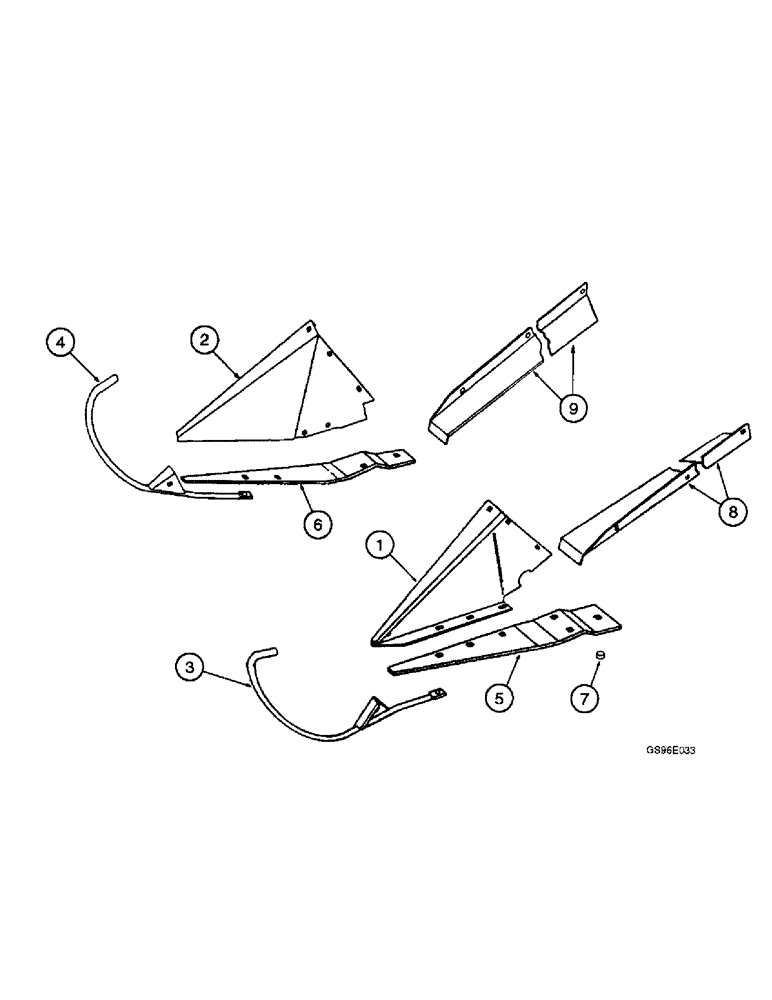 Схема запчастей Case IH INTERNATIONAL - (3-08) - DIVIDERS AND SOLE PLATES (15) - CROP CONDITIONING