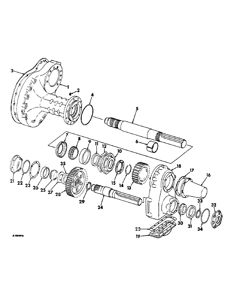 Схема запчастей Case IH 806 - (B-16) - POWER TRAIN, FINAL DRIVE, COUNTERSHAFT AND CARRIER, TRACTORS WITH COTTEN PICKER (03) - POWER TRAIN