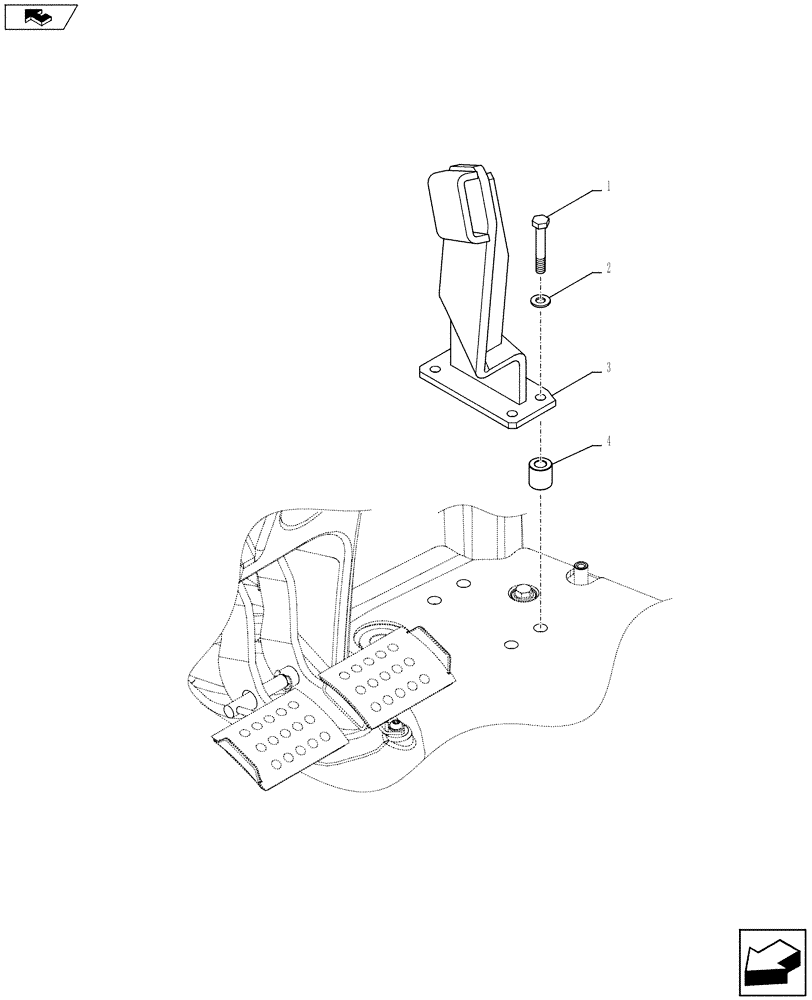 Схема запчастей Case IH FARMALL 115U - (33.220.AM[02]) - VAR - 330895 - TRAILER BRAKE, SUPPORT, ISO (33) - BRAKES & CONTROLS