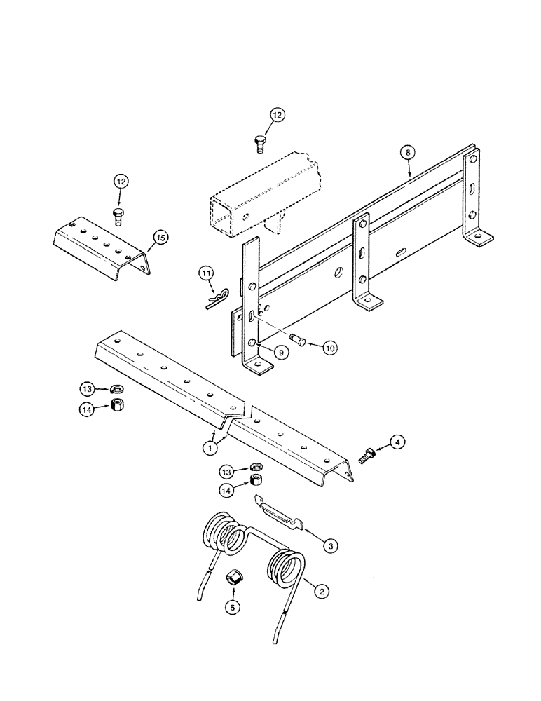 Схема запчастей Case IH 4200 - (09-26) - ADJUSTABLE THREE BAR COIL TINE MULCHER, CHANNELS AND TEETH, 11 FT 10 INCH MULCH FINISHER (09) - CHASSIS/ATTACHMENTS