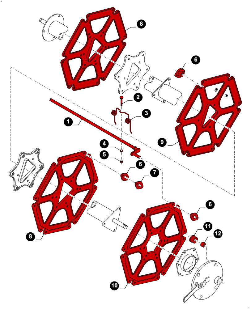 Схема запчастей Case IH 2050 - (00.00GH027[01]) - MAINTENANCE PARTS, REEL (00) - GENERAL