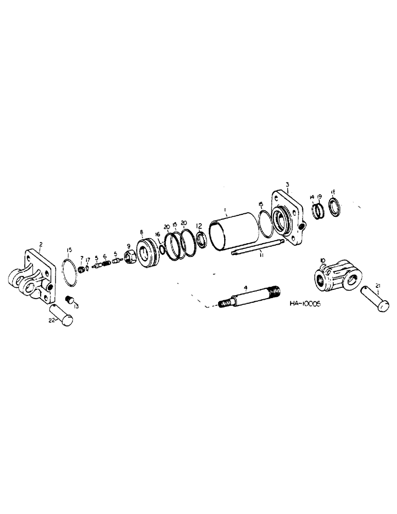 Схема запчастей Case IH 55 - (J-27) - SLAVE HYDRAULIC CYLINDER, CROSS, RECOMMENDED HYDRAULICS 
