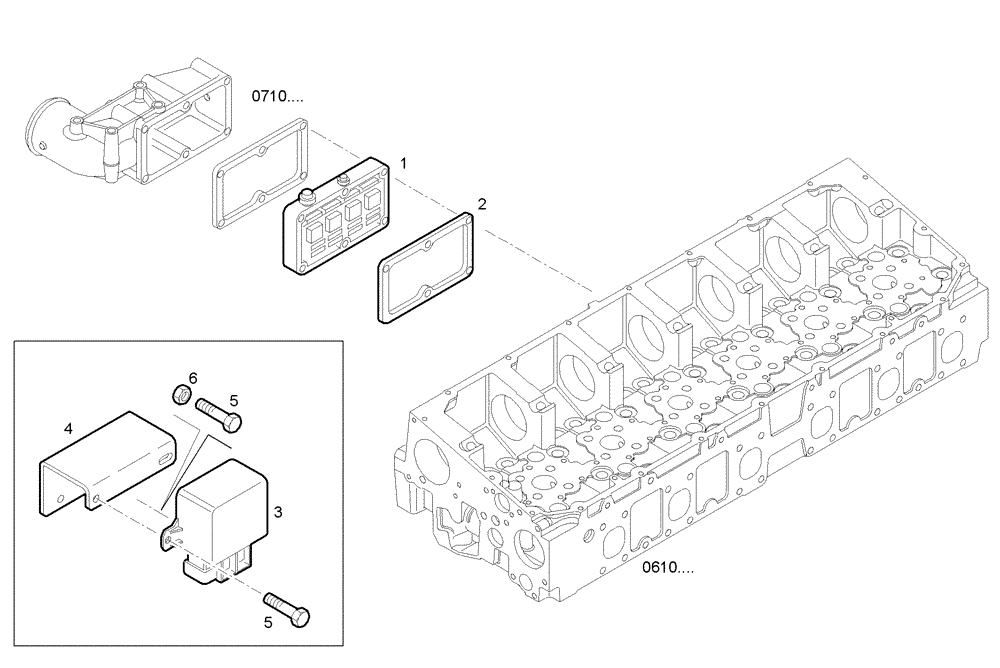 Схема запчастей Case IH F3BE0684A B002 - (3650.051) - THERMO-STARTER 