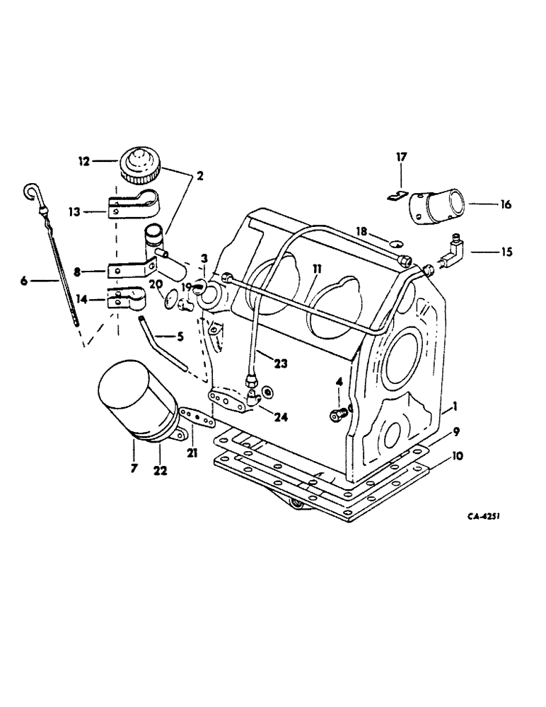 Схема запчастей Case IH DV4D - (L-07) - CRANKCASE AND RELATED PARTS 