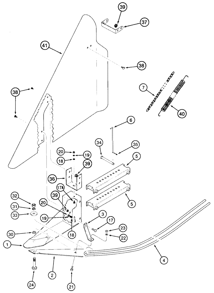 Схема запчастей Case IH CPX620 - (09A-28) - PLANT LIFTER - RIGHT HAND (13) - PICKING SYSTEM