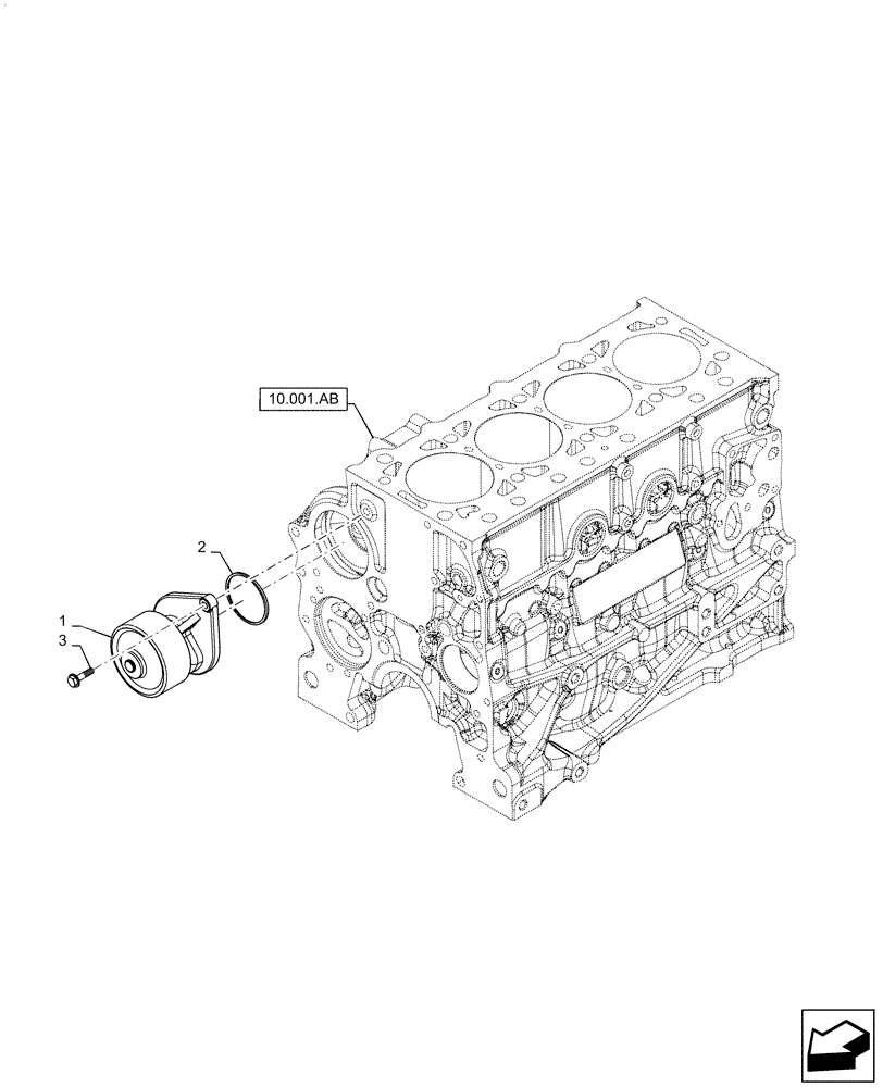 Схема запчастей Case IH TR320 - (10.400.BB) - WATER PUMP & RELATED PARTS (10) - ENGINE