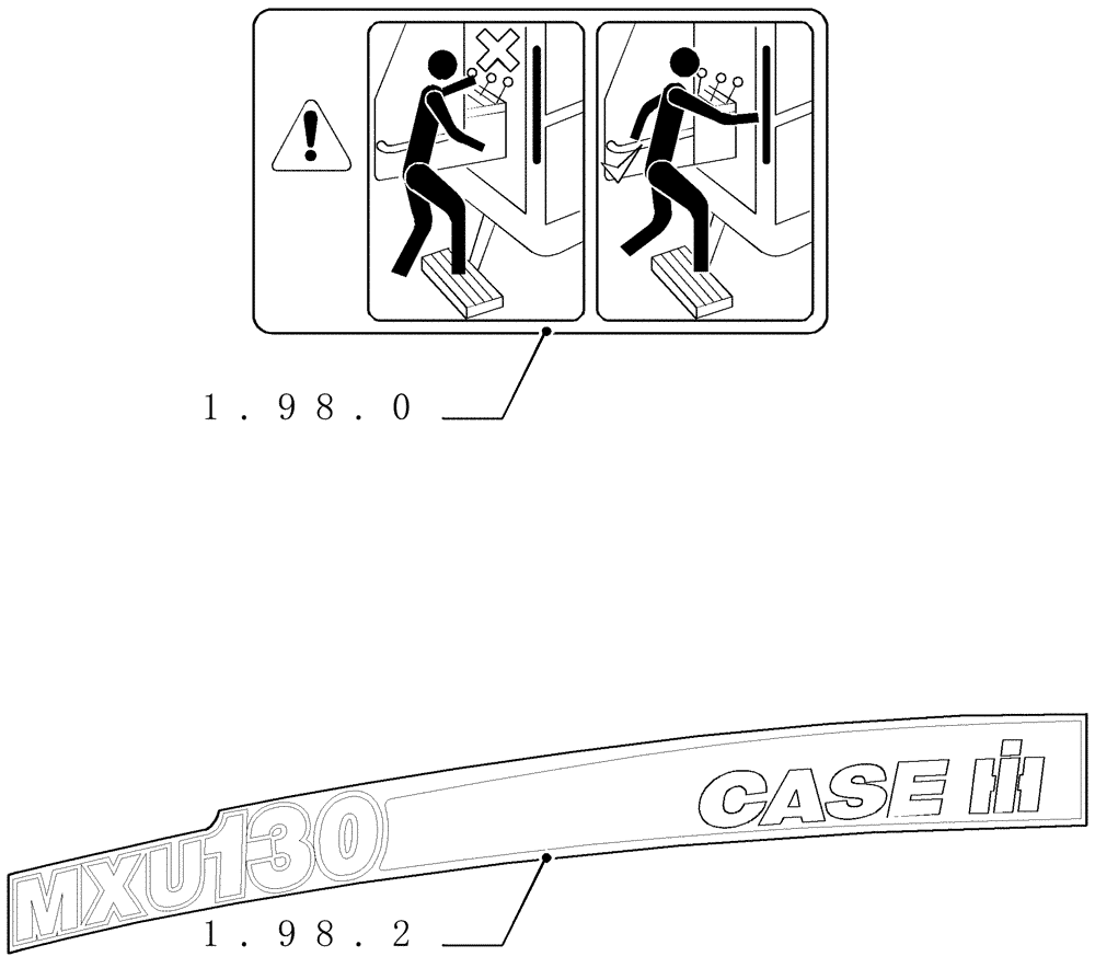 Схема запчастей Case IH MXU115 - (1.97.9) - SEC. 13 - DECALS (13) - DECALS