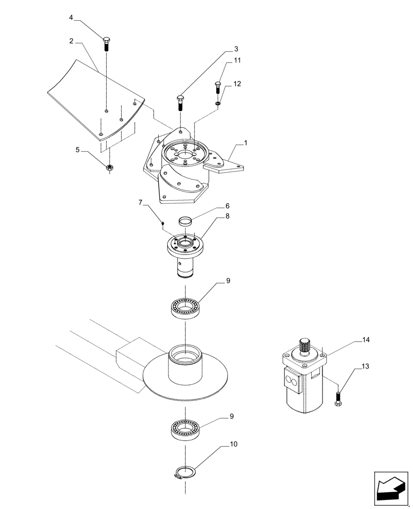 Схема запчастей Case IH 7000 - (A08.05[01]) - Secondary Extractor Fan (80) - CROP STORAGE/UNLOADING