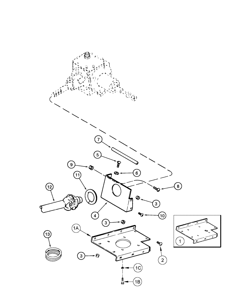 Схема запчастей Case IH 2388 - (09A-09) - FEEDER - MOUNTING, DRIVE AND FAN GEAR (13) - FEEDER