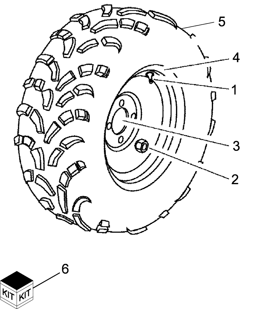 Схема запчастей Case IH SCOUT - (44.100.01) - WHEELS AND TIRES (44) - WHEELS