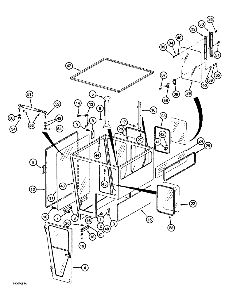 Схема запчастей Case IH 1688 - (9G-02) - CAB, FRAME (10) - CAB & AIR CONDITIONING