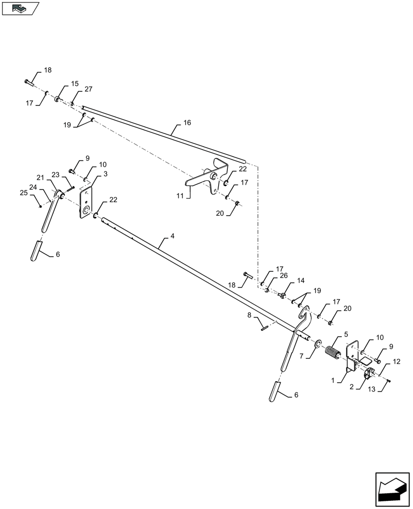 Схема запчастей Case IH LB324P - (90.105.200) - LOCK KNOTTER SHIELD - C084 (90) - PLATFORM, CAB, BODYWORK AND DECALS