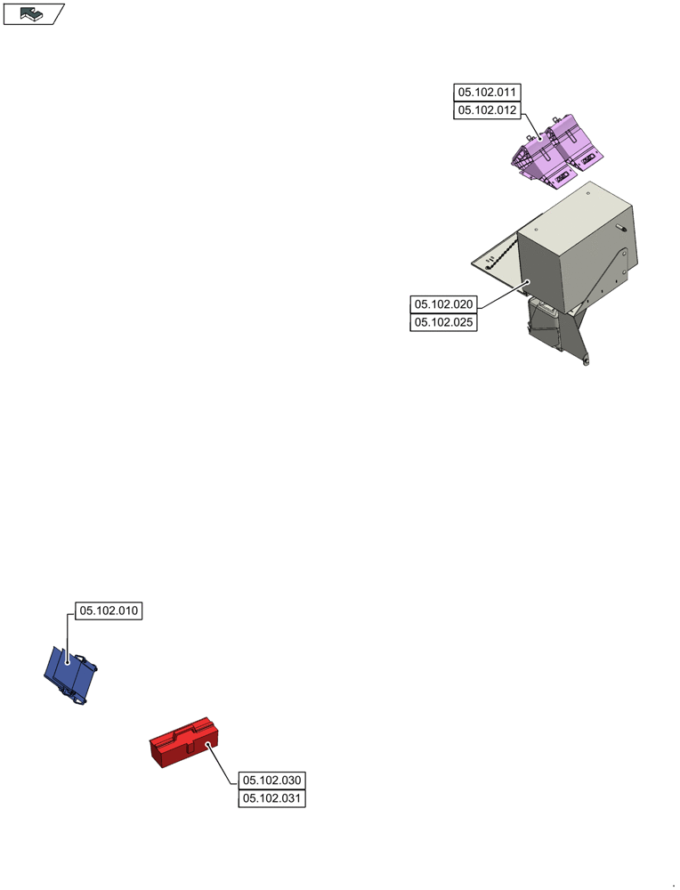 Схема запчастей Case IH LB434R XL - (05.000.00) - SECTION INDEX - MACHINE COMPLETION AND EQUIPMENT (05) - SERVICE & MAINTENANCE