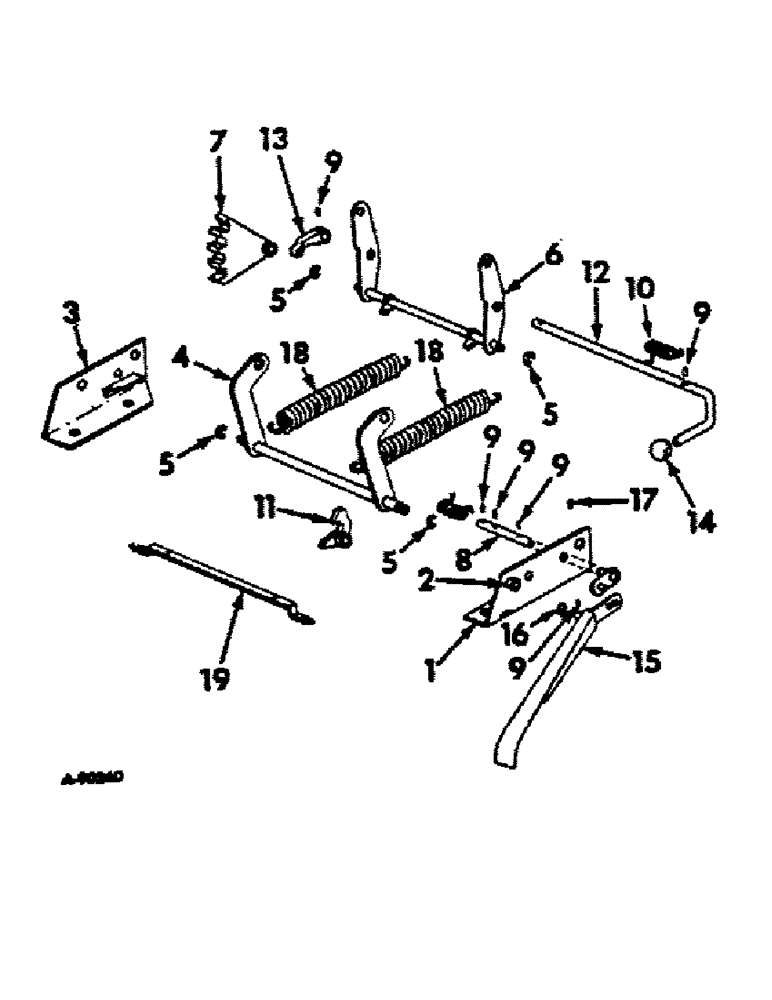Схема запчастей Case IH 1468 - (13-17) - SUPERSTRUCTURE, ADJUSTABLE SEAT BASE (05) - SUPERSTRUCTURE