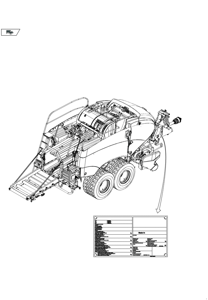 Схема запчастей Case IH LB434R XL - (00.100.02) - IDENTIFICATION PLATES (00) - GENERAL & PICTORIAL INDEX