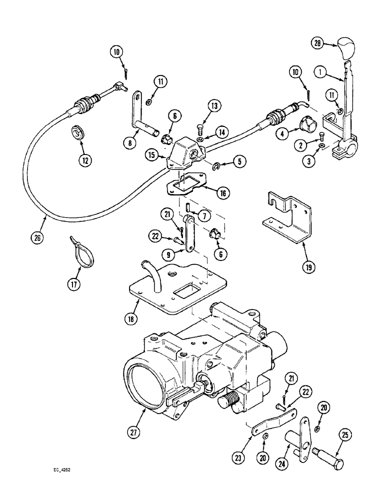 Схема запчастей Case IH 4240 - (8-48) - DROP RESPONSE CONTROL, TRACTOR WITH CAB, S.N. - JJE0927762 (08) - HYDRAULICS