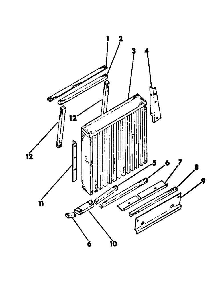 Схема запчастей Case IH 275 - (A-17) - CHASSIS, RADIATOR AND SHEET METAL, RADIATOR GRILLE Chassis, Radiator & Sheet Metal