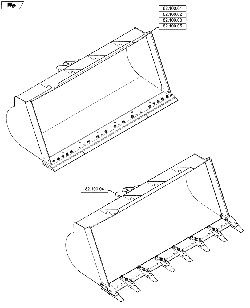 Схема запчастей Case IH TR320 - (82.000.00) - SECTION INDEX - FRONT LOADER AND BUCKET (88) - ACCESSORIES