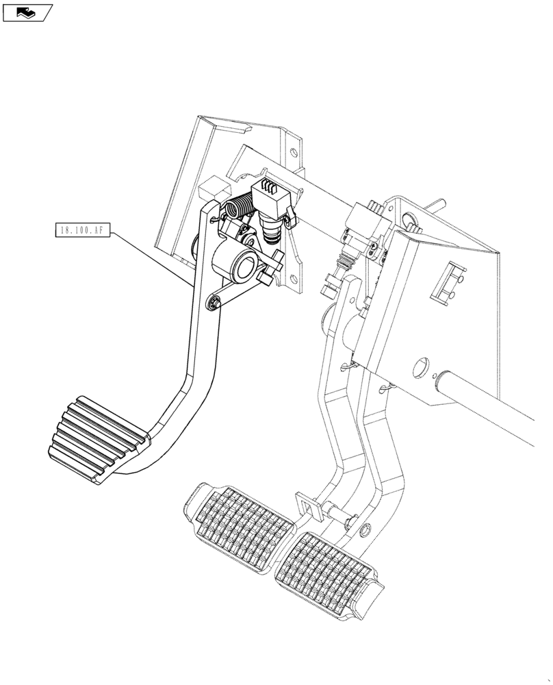 Схема запчастей Case IH MAXXUM 140 - (18.000.00) - SECTION INDEX - CLUTCH (18) - CLUTCH
