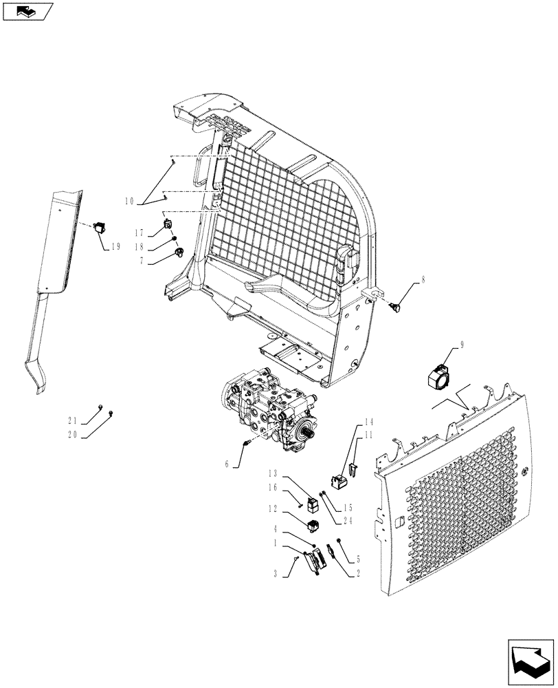 Схема запчастей Case IH SV300 - (55.418.01[01]) - COMMON INSTRUMENTS AND ELEC (ALL CASE) (55) - ELECTRICAL SYSTEMS