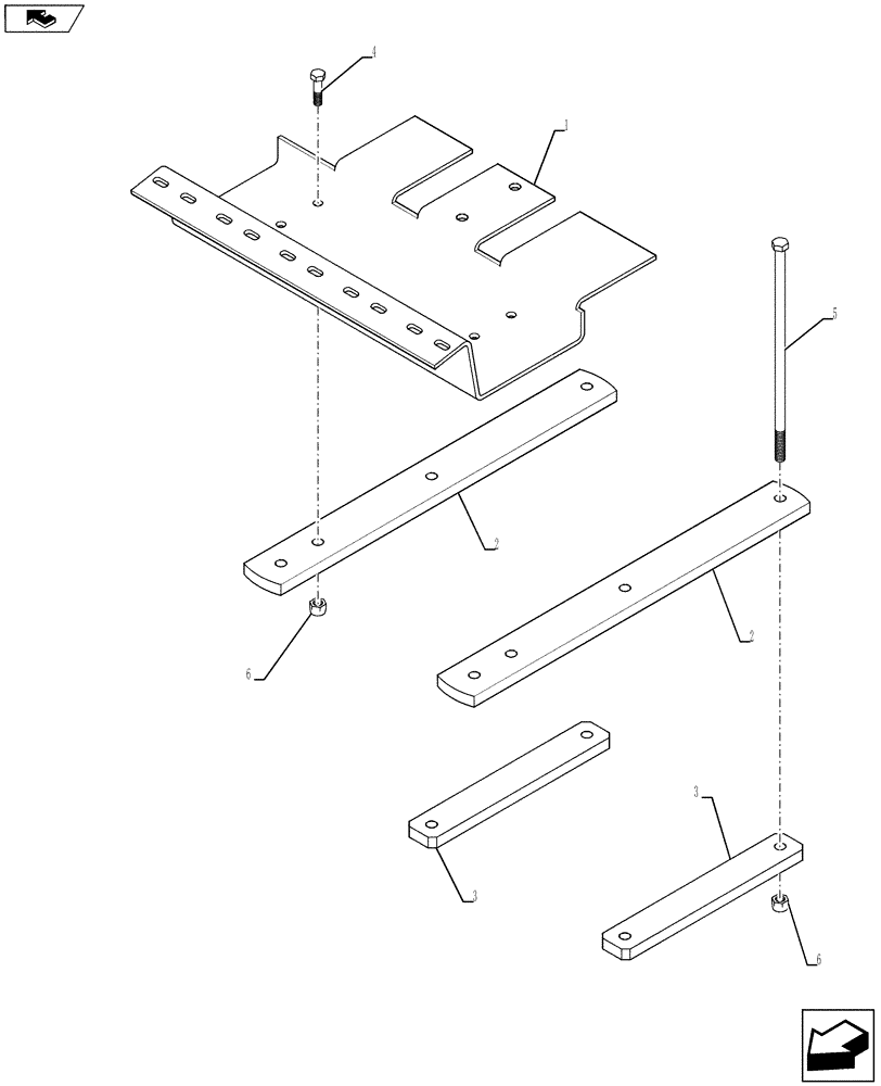 Схема запчастей Case IH 920 - (39.100.09) - RAVEN MOUNT ASSY (ASN YCD058005) (39) - FRAMES AND BALLASTING