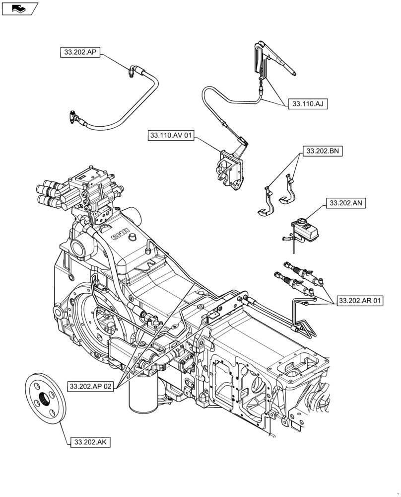 Схема запчастей Case IH MAXXUM 140 - (33.000.00) - SECTION INDEX - BRAKES & CONTROLS (33) - BRAKES & CONTROLS