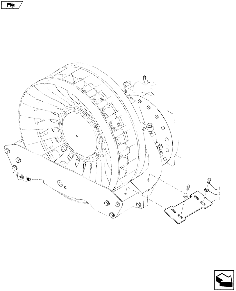 Схема запчастей Case IH STEIGER 450 - (48.130.AJ) - SCRAPER - DRIVE WHEEL (48) - TRACKS & TRACK SUSPENSION