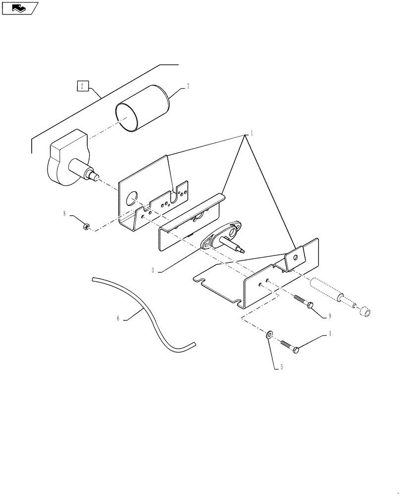Схема запчастей Case IH STEIGER 400 - (55.518.AZ[03]) - WIPER MOTOR - FRONT LOWER LH (55) - ELECTRICAL SYSTEMS