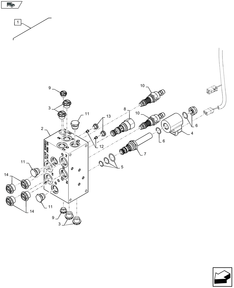Схема запчастей Case IH 3050-25FT H - (88.058.036[02]) - DIA KIT : HYDRAULIC KIT FOR VERTICAL RAPESEED KNIFES - C955 (88) - ACCESSORIES