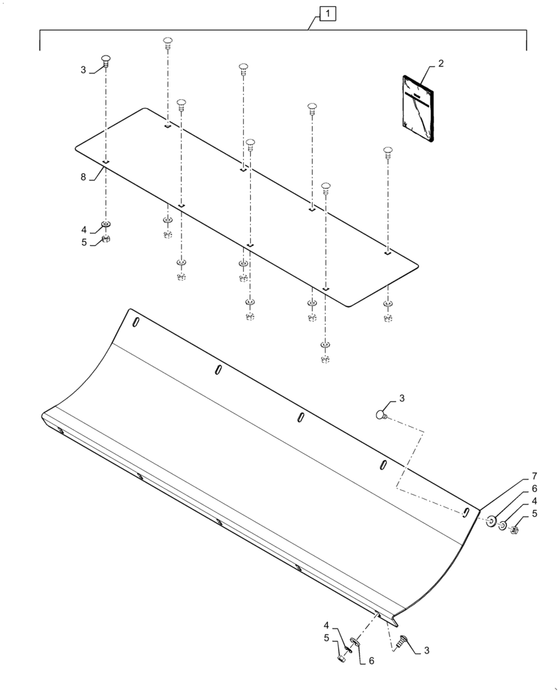 Схема запчастей Case IH 9240 - (88.100.73[11]) - DIA KIT, BEATER, COVER (88) - ACCESSORIES
