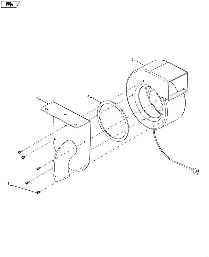 Схема запчастей Case IH STEIGER 400 - (50.200.AA[06]) - AIR CONDITIONER - CAB AIR BLOWER (50) - CAB CLIMATE CONTROL