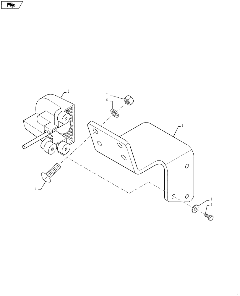 Схема запчастей Case IH STEIGER 400 - (55.680.AO[01]) - RADAR - GROUND SPEED (55) - ELECTRICAL SYSTEMS