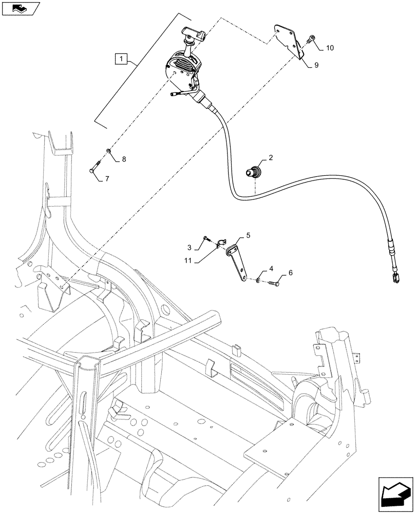 Схема запчастей Case IH MAXXUM 110 - (31.116.AK[01]) - VAR - 332801 - 332805 + STD - 3 SPEED REAR PTO - PTO SPEED CONTROL (31) - IMPLEMENT POWER TAKE OFF