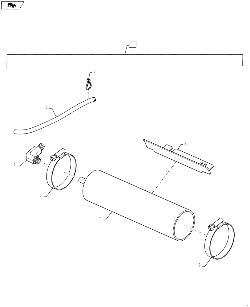 Схема запчастей Case IH STEIGER 500 - (90.124.AN[03]) - SEAT PEDESTAL & MECHANICAL SUSPENSION - AIR SPRING ASSY. (90) - PLATFORM, CAB, BODYWORK AND DECALS