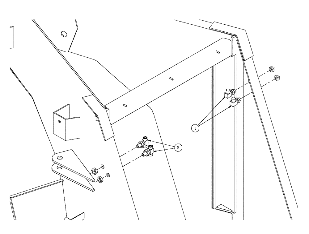 Схема запчастей Case IH FLX3300B - (06-005) - HYDRAULIC FITTINGS GROUP (07) - HYDRAULICS