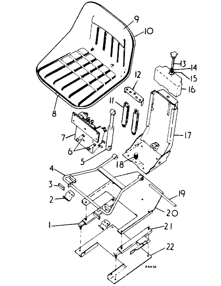 Схема запчастей Case IH 384 - (13-06) - SUPERSTRUCTURE, BOSTROM SUSPENSION (05) - SUPERSTRUCTURE
