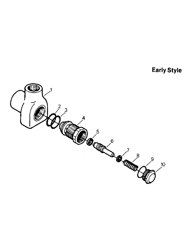 Схема запчастей Case IH PT225 - (08-23) - RELIEF VALVE (07) - HYDRAULICS