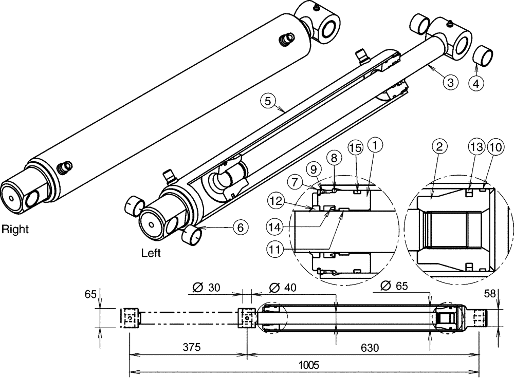 Схема запчастей Case IH L780 PRO - (35.100.BI[06]) - FLEXIBAL HYDRAULIC CYLINDER (35) - HYDRAULIC SYSTEMS