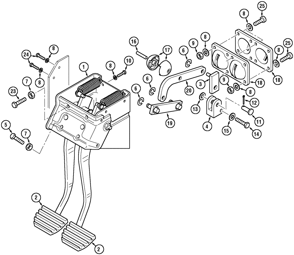 Схема запчастей Case IH MX150 - (07-04) - BRAKES (33) - BRAKES & CONTROLS