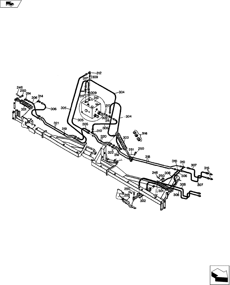 Схема запчастей Case IH 900 SERIES - (35.100.01) - HYDRAULIC SYSTEM (35) - HYDRAULIC SYSTEMS