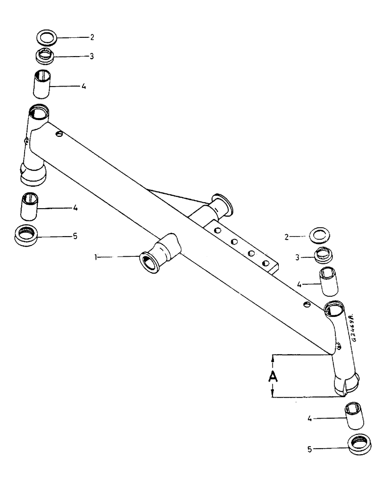 Схема запчастей Case IH 824 - (192) - FRONT AXLE (06) - POWER TRAIN