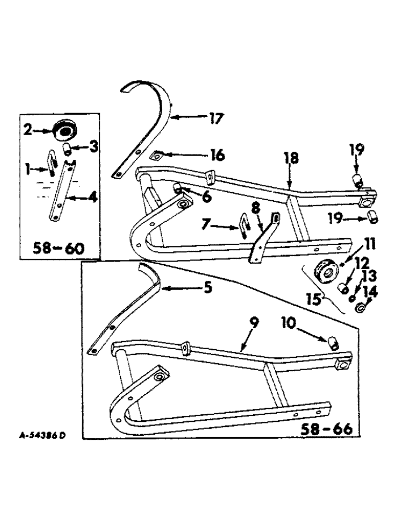Схема запчастей Case IH 100 - (A-03) - CUTTER BAR SUPPORT, HINGE COUPLING AND IDLER PULLEY 