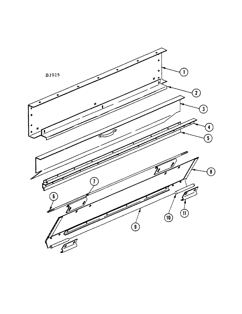 Схема запчастей Case IH 1010 - (142) - CONVEYOR RAKE, CONCAVE ACCESS SECTION (60) - PRODUCT FEEDING