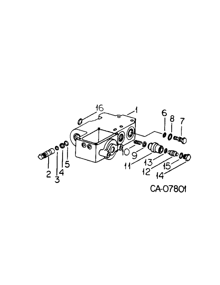Схема запчастей Case IH 3688HC - (10-11[A]) - HYDRAULICS, UNLOADING VALVE, 3088, 3288 AND 3688HC TRACTORS WITH DRAFT CONTROL (07) - HYDRAULICS