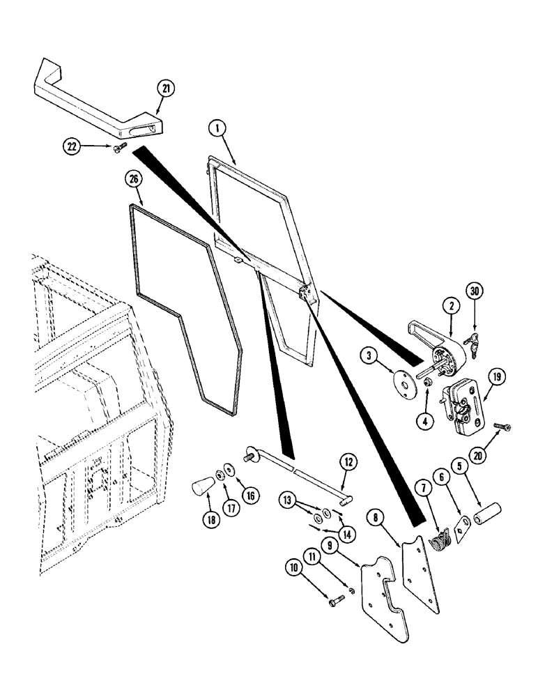 Схема запчастей Case IH 1896 - (9-412) - CAB (09) - CHASSIS/ATTACHMENTS
