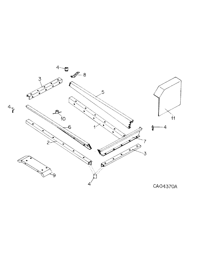 Схема запчастей Case IH 200 - (E-10) - SIDE BOARDS 